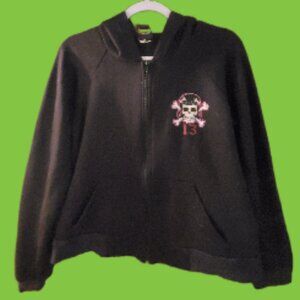 Lucky 13 Brand Hooded Zip Up Sweatshirt